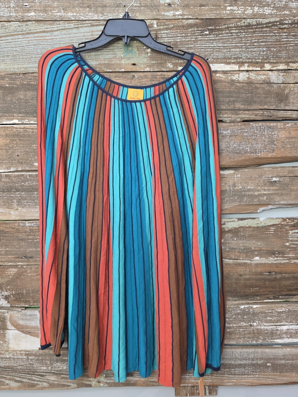 Ruby Rd Women’s Multicolor Striped Boho NWT 3x - Picture 4 of 4